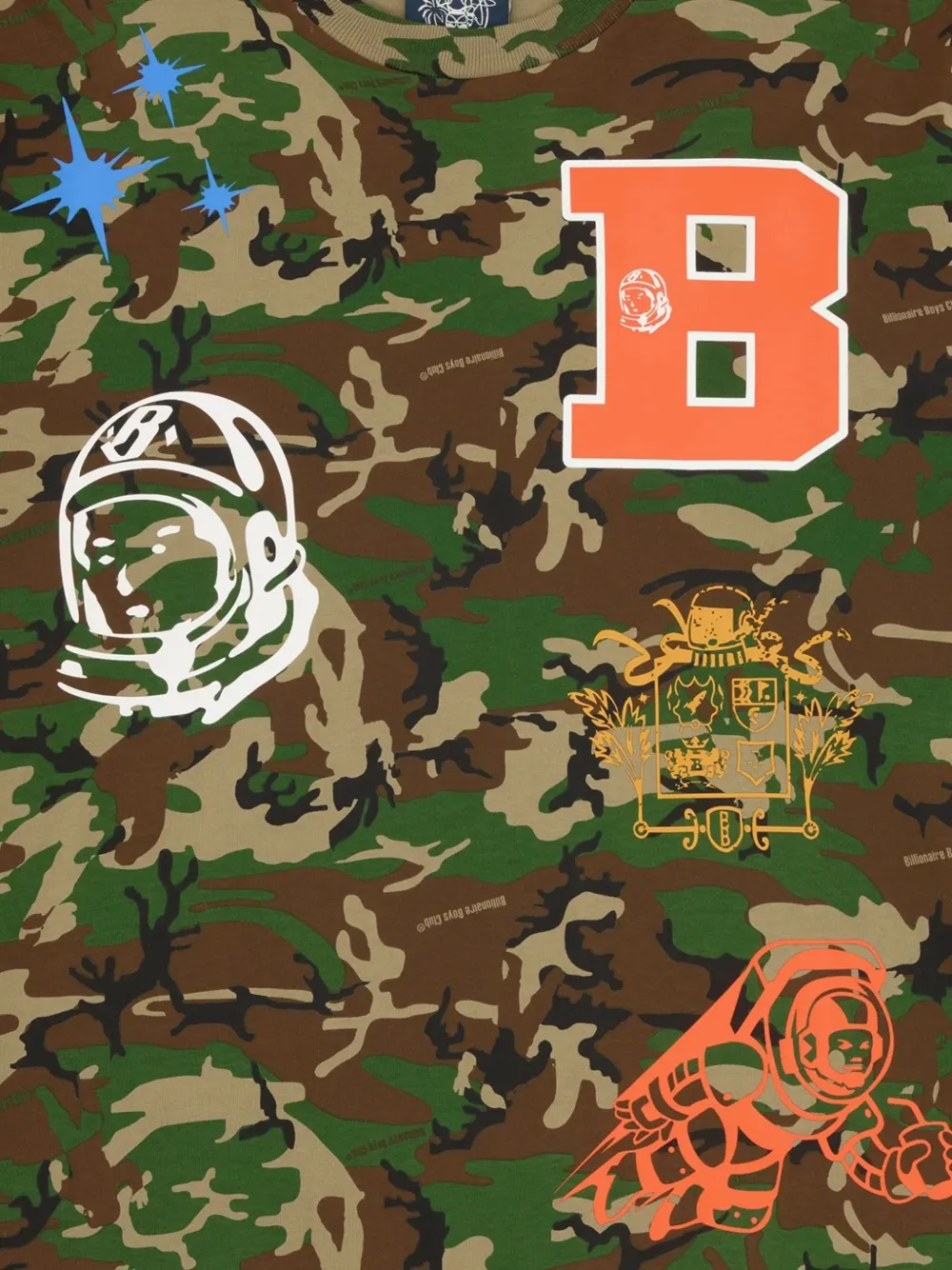 Billionaire Boys Club camouflage-print long-sleeve T-shirt Groen