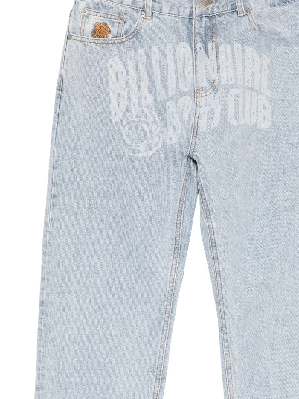 Billionaire Boys Club graphic-print jeans Blauw