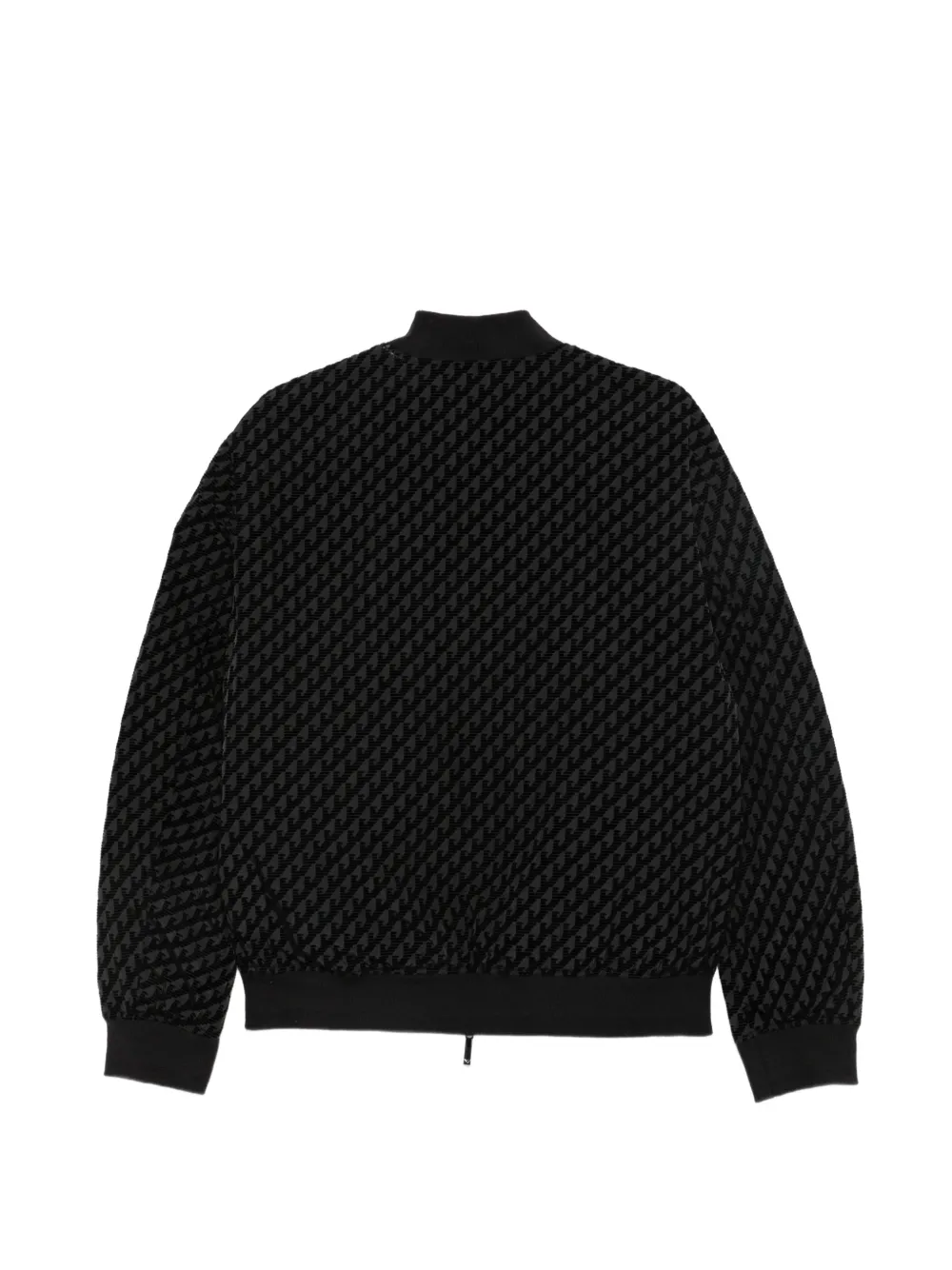 Emporio Armani Bomberjack met monogram-print Zwart