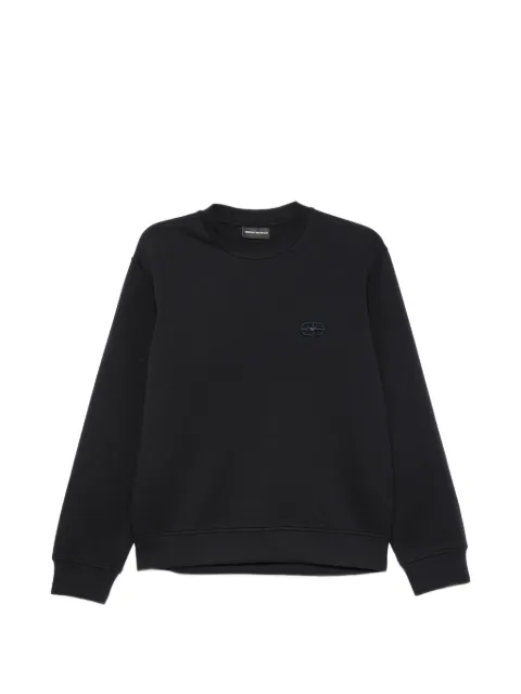 Emporio Armani logo-embroidered crew-neck sweatshirt
