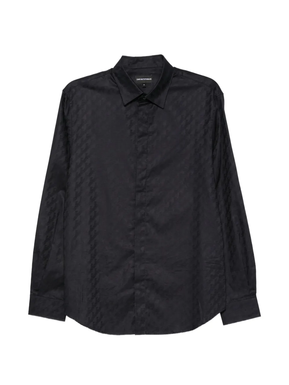 Emporio Armani jacquard-logo shirt - Blu