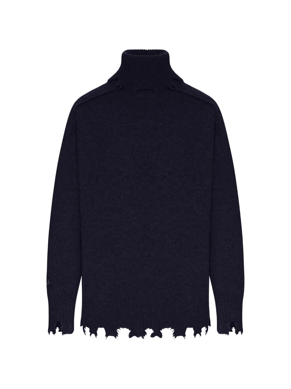 Seafarer distressed turtleneck sweater - Blu