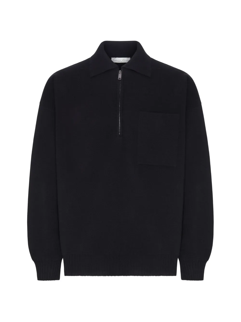Roberto Collina half-zip chest-pocket sweater