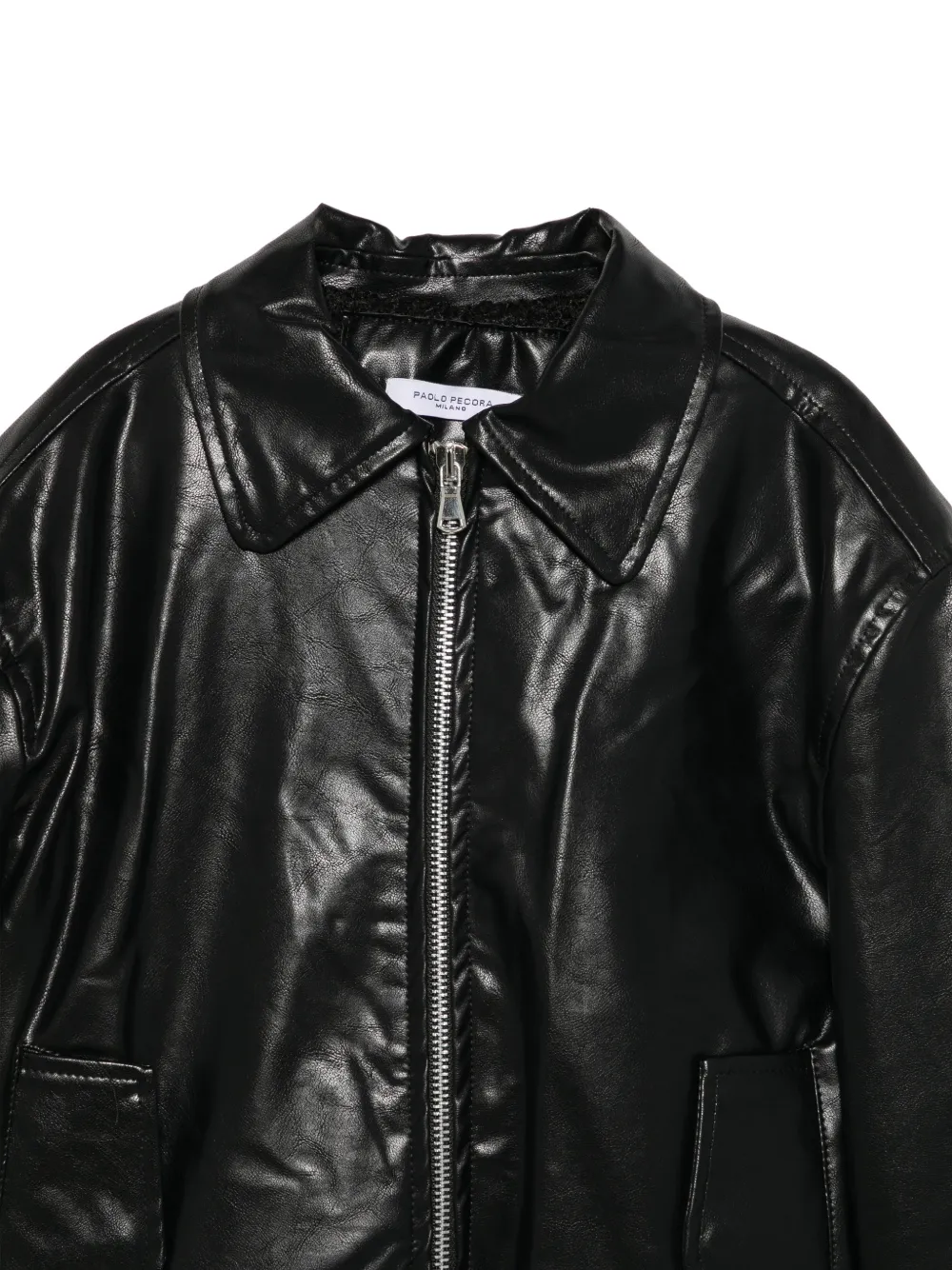 Paolo Pecora Kids zip-up bomber jacket Zwart