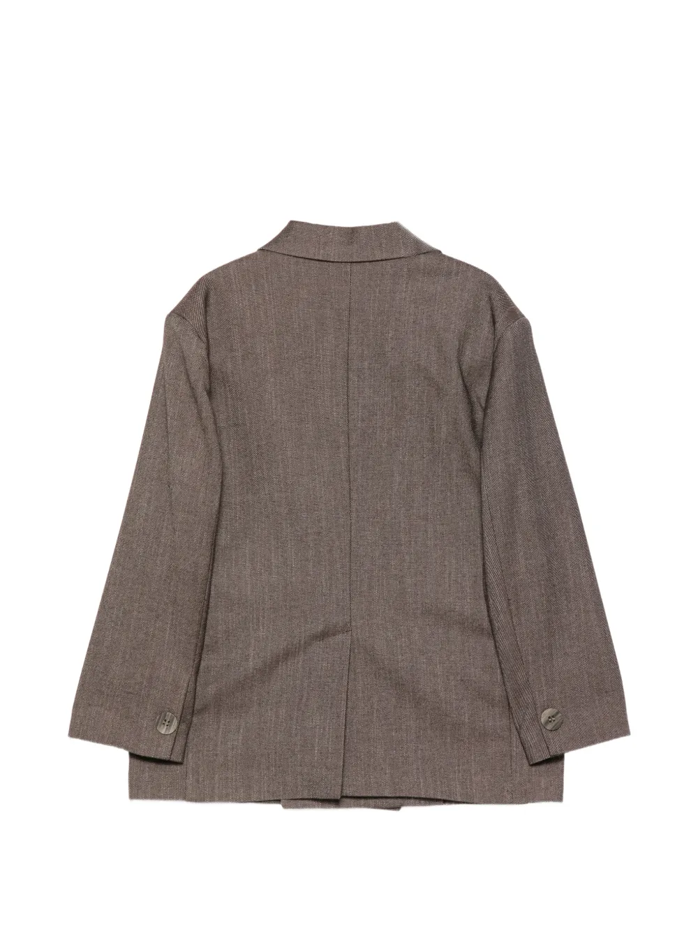 Paolo Pecora Kids Blazer met dubbele rij knopen Bruin