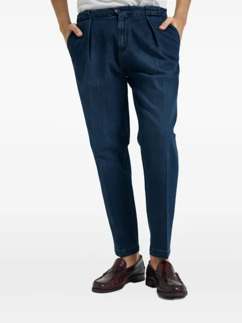 Briglia 1949 pleated tapered jeans