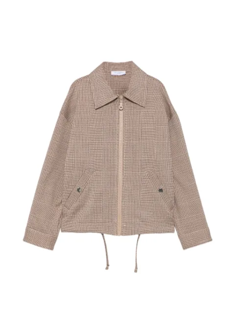 Paolo Pecora Kids Prince of Wales check zip-up jacket