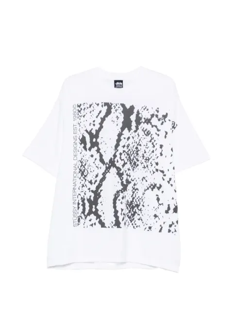 Stüssy snakeskin-print T-shirt