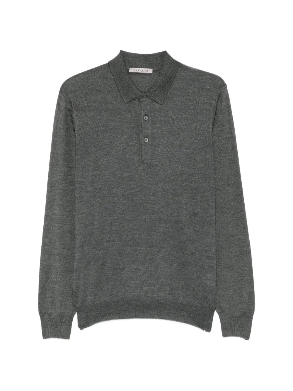 Fileria button-down polo shirt - Verde
