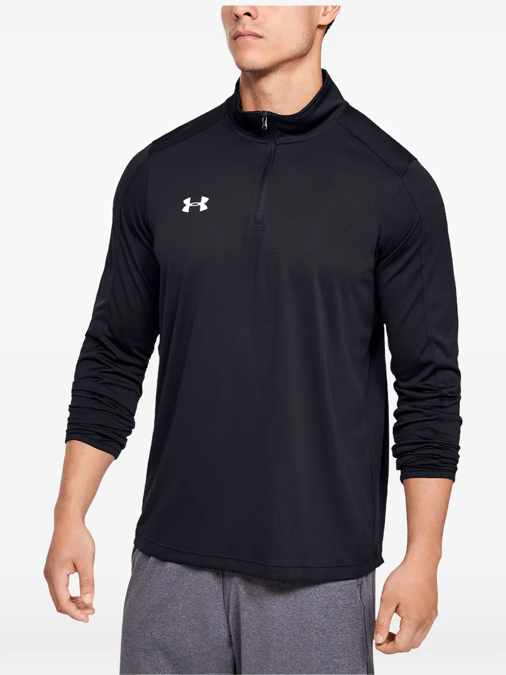 Under Armour Locker quarter-zip T-shirt Zwart