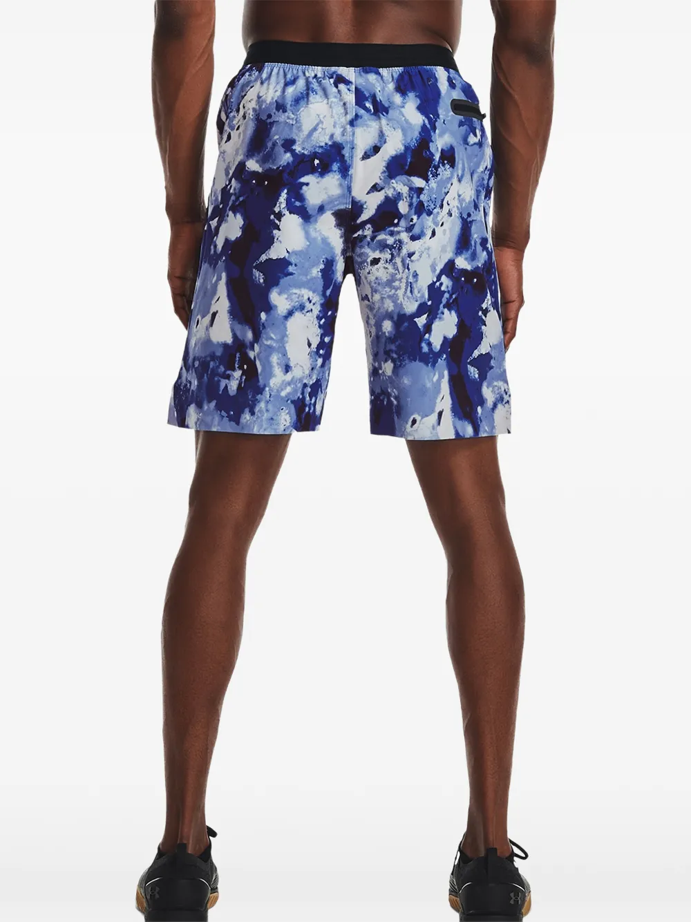 Under Armour Reign shorts met tie-dye-effect Blauw