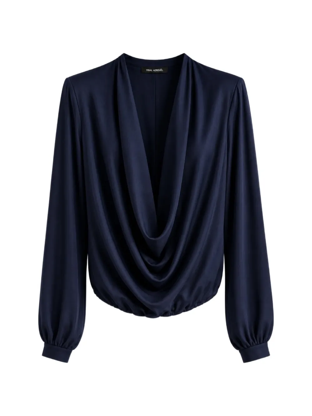 Yigal Azrouel Drapierte Victoria Bluse - Blau