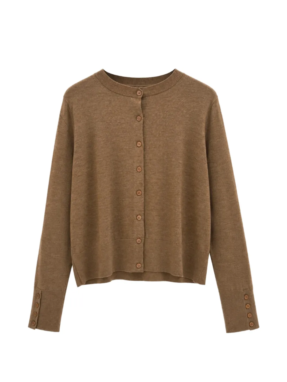 Yigal Azrouel cardigan Essential à col rond - Marron Yigal Azrouel cardigan Essential à col rond - Marron