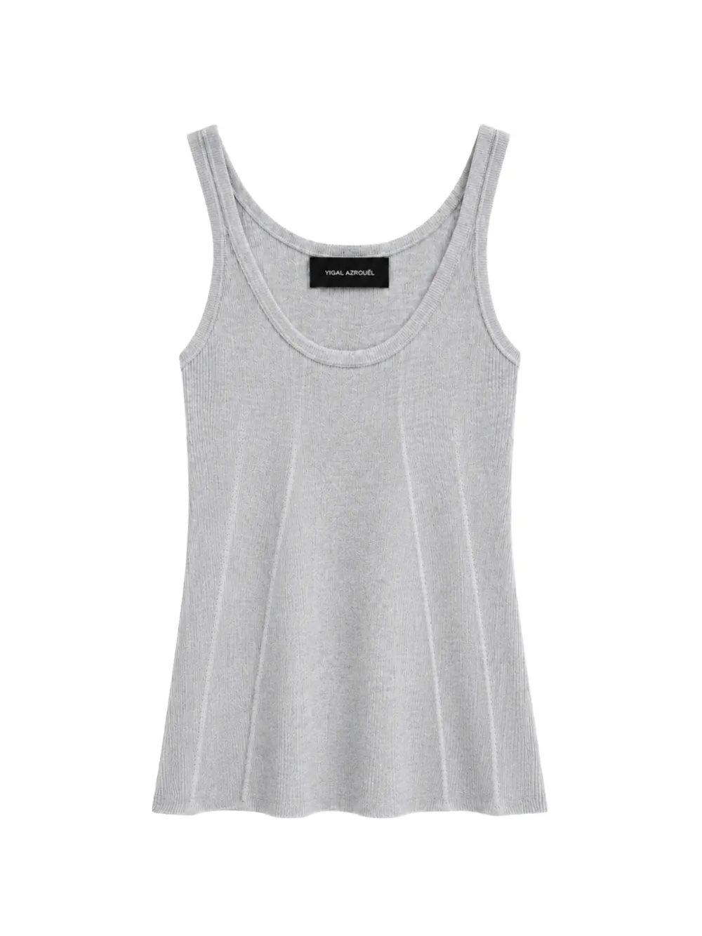 Yigal Azrouel Geribbelde tanktop Grijs