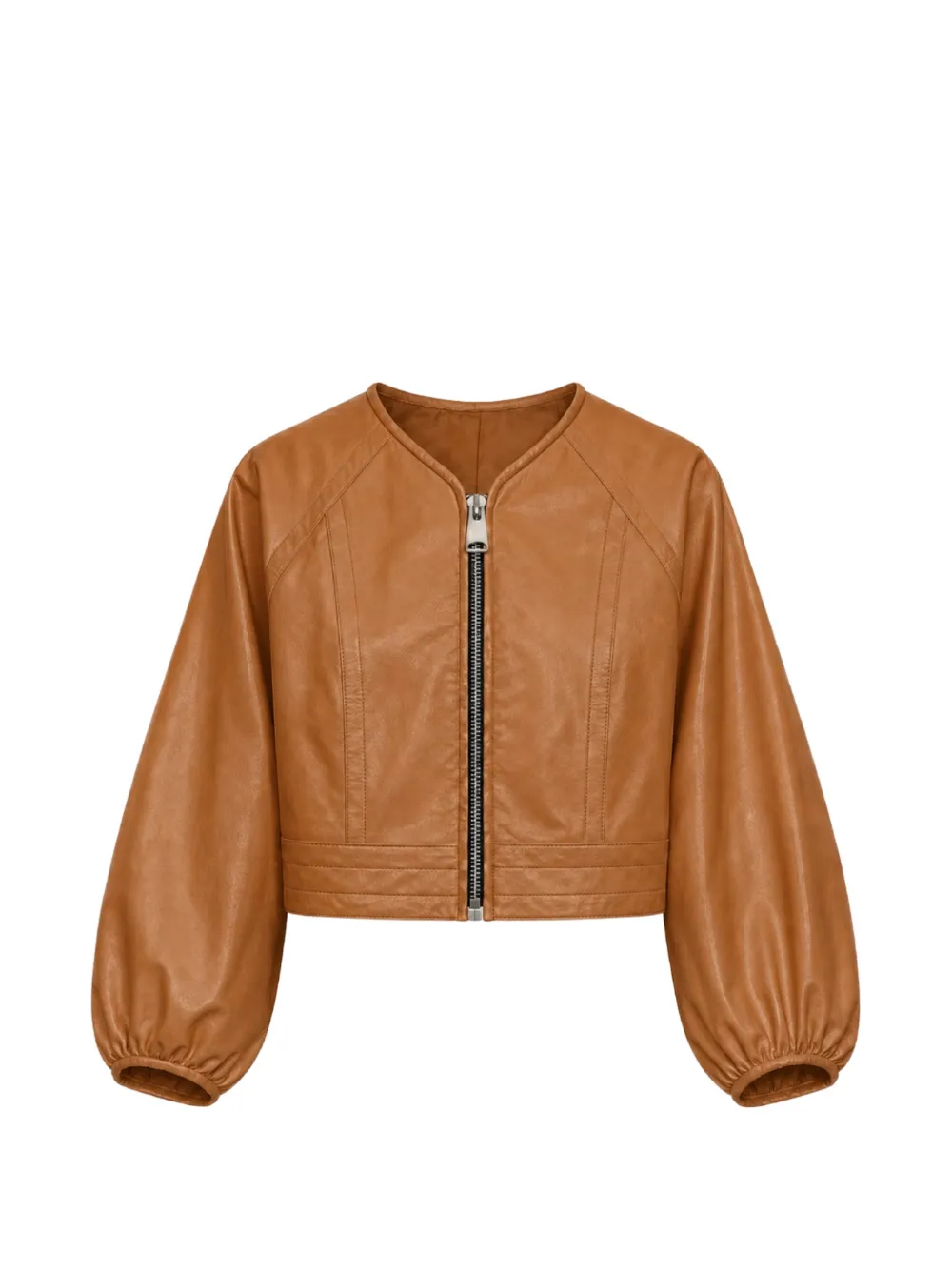 Yigal Azrouel veste en cuir Olive à fermeture zippée - Marron Yigal Azrouel veste en cuir Olive à fermeture zippée - Marron
