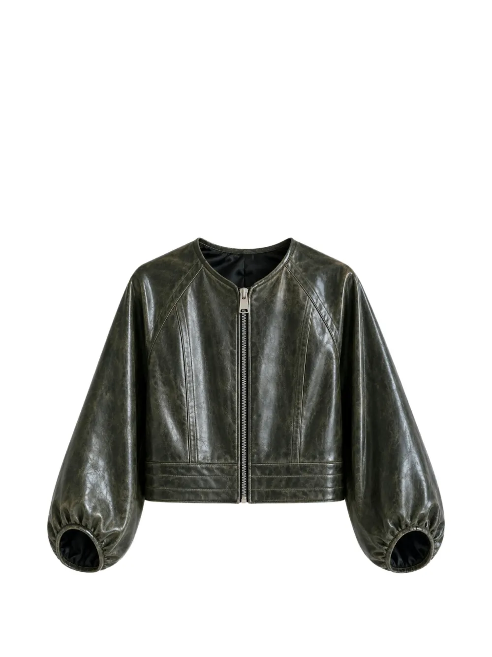 Yigal Azrouel veste Olive à effet craquelé - Vert Yigal Azrouel veste Olive à effet craquelé - Vert