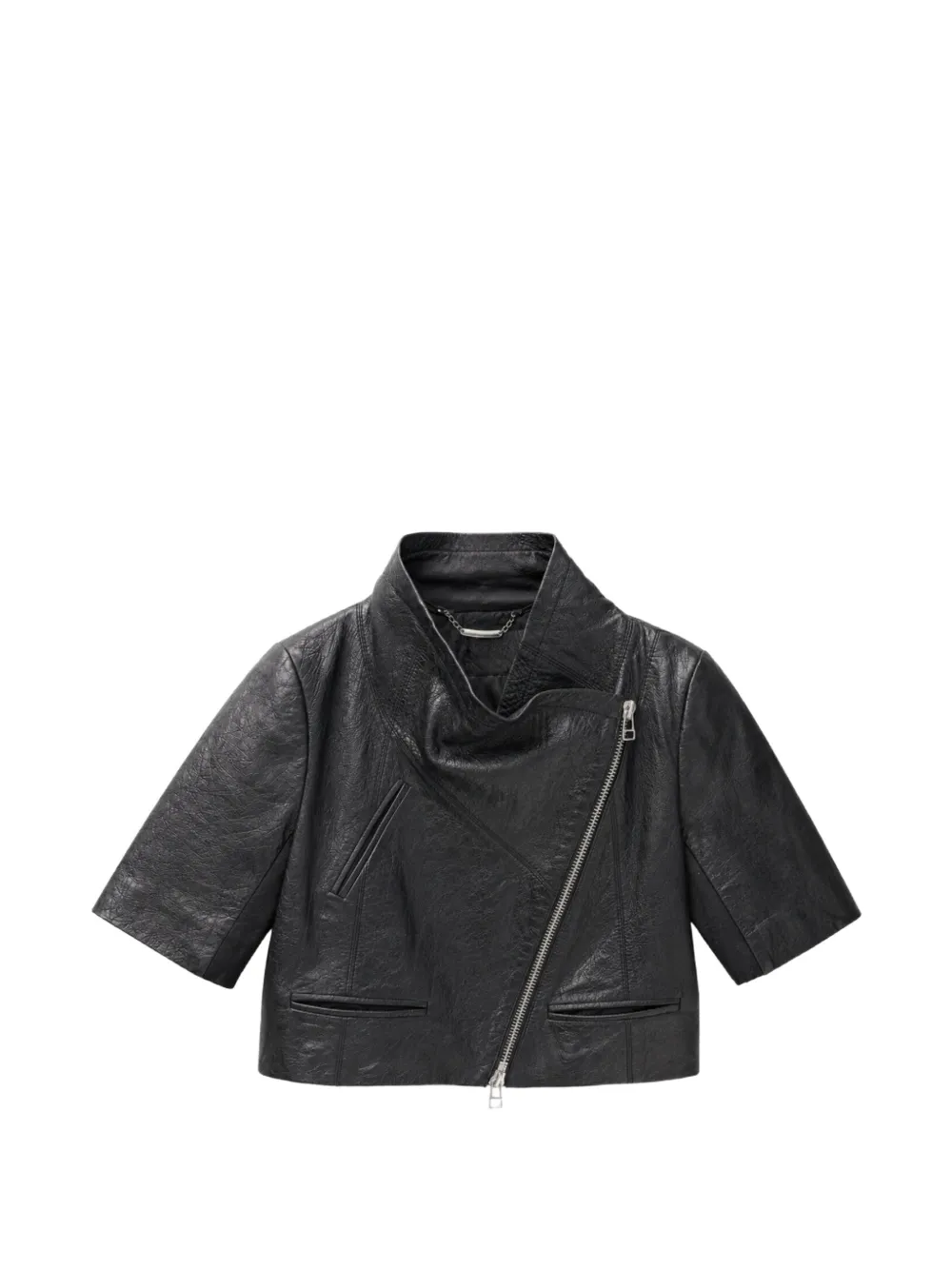 Yigal Azrouel veste crop en cuir - Noir Yigal Azrouel veste crop en cuir - Noir