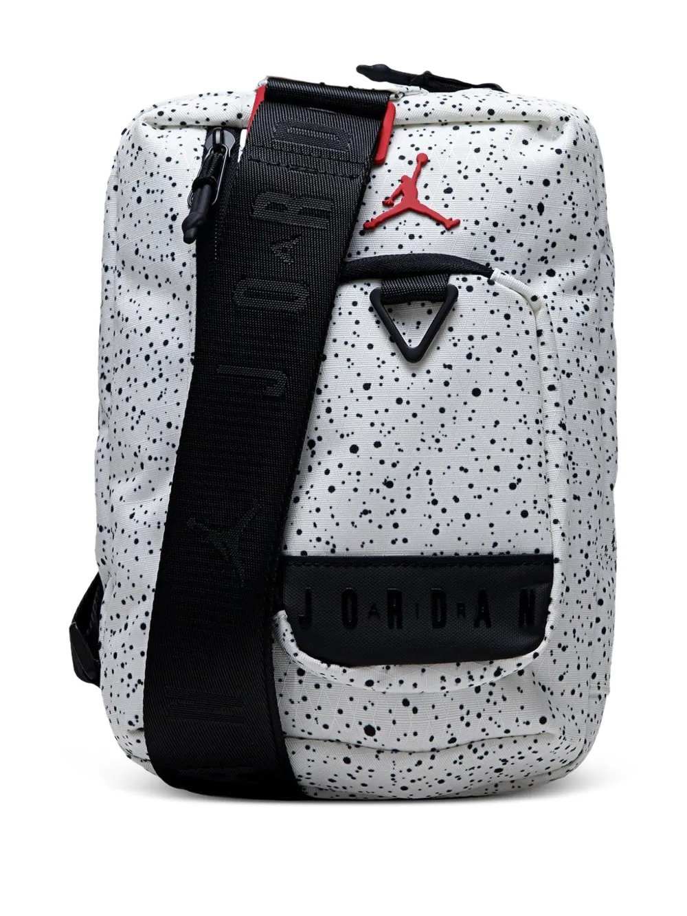 Jordan speckle-print messenger bag - Weiß