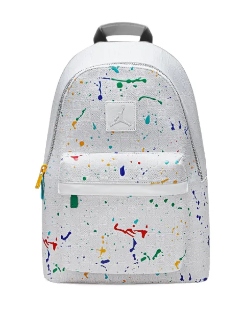 Jordan 25L paint-splatter backpack