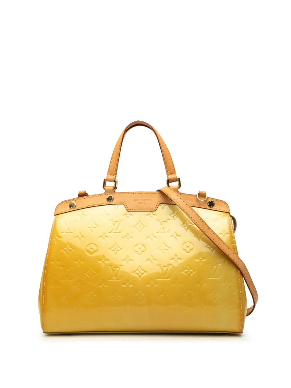 Louis Vuitton Pre-Owned 2013 Monogram Vernis Brea MM satchel - Giallo