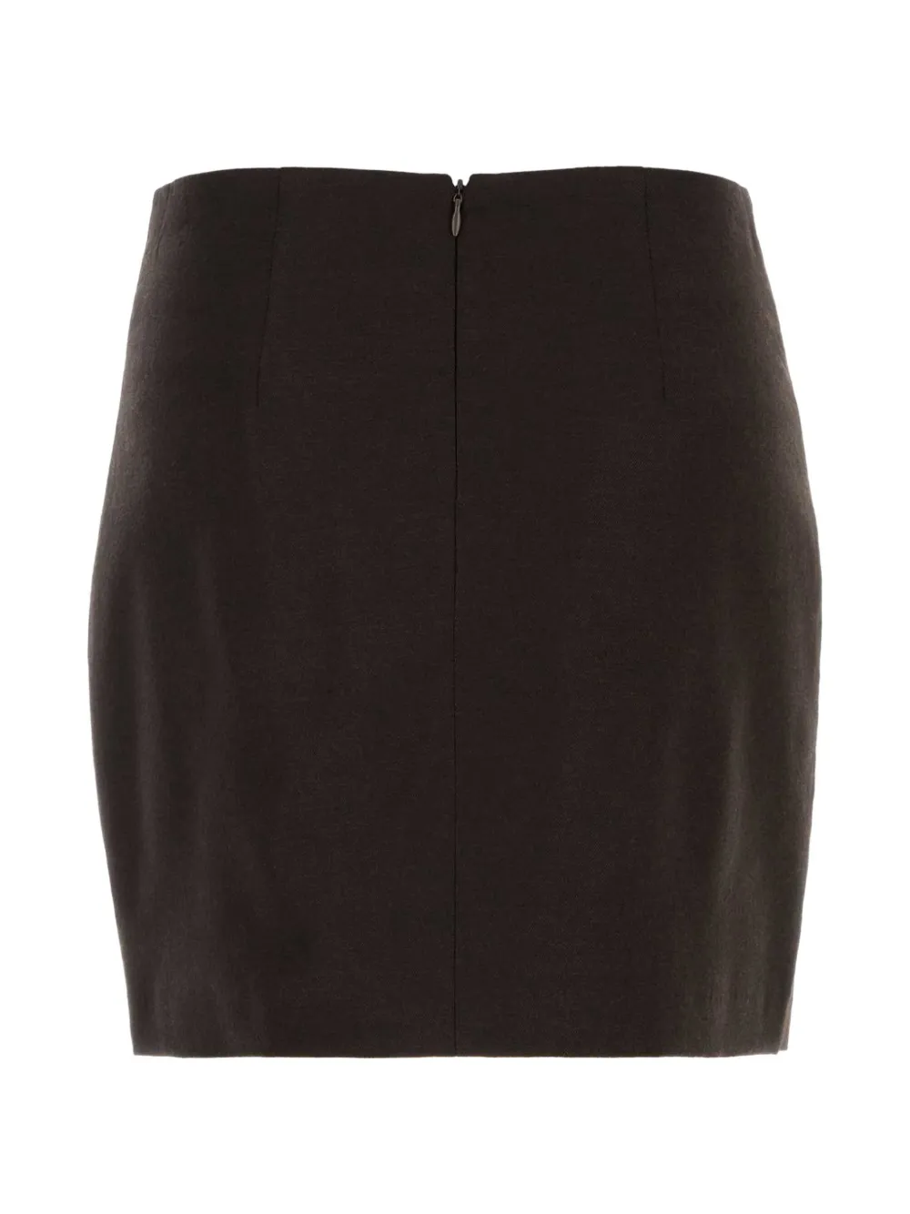 LE SULLY STUDIO Flanellen mini-rok Bruin