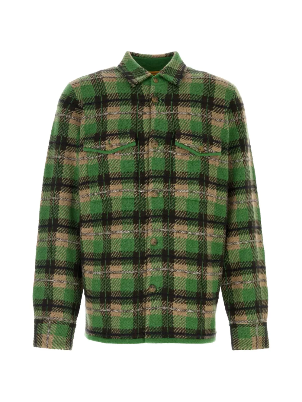 Guest In Residence plaid cashmere shirt