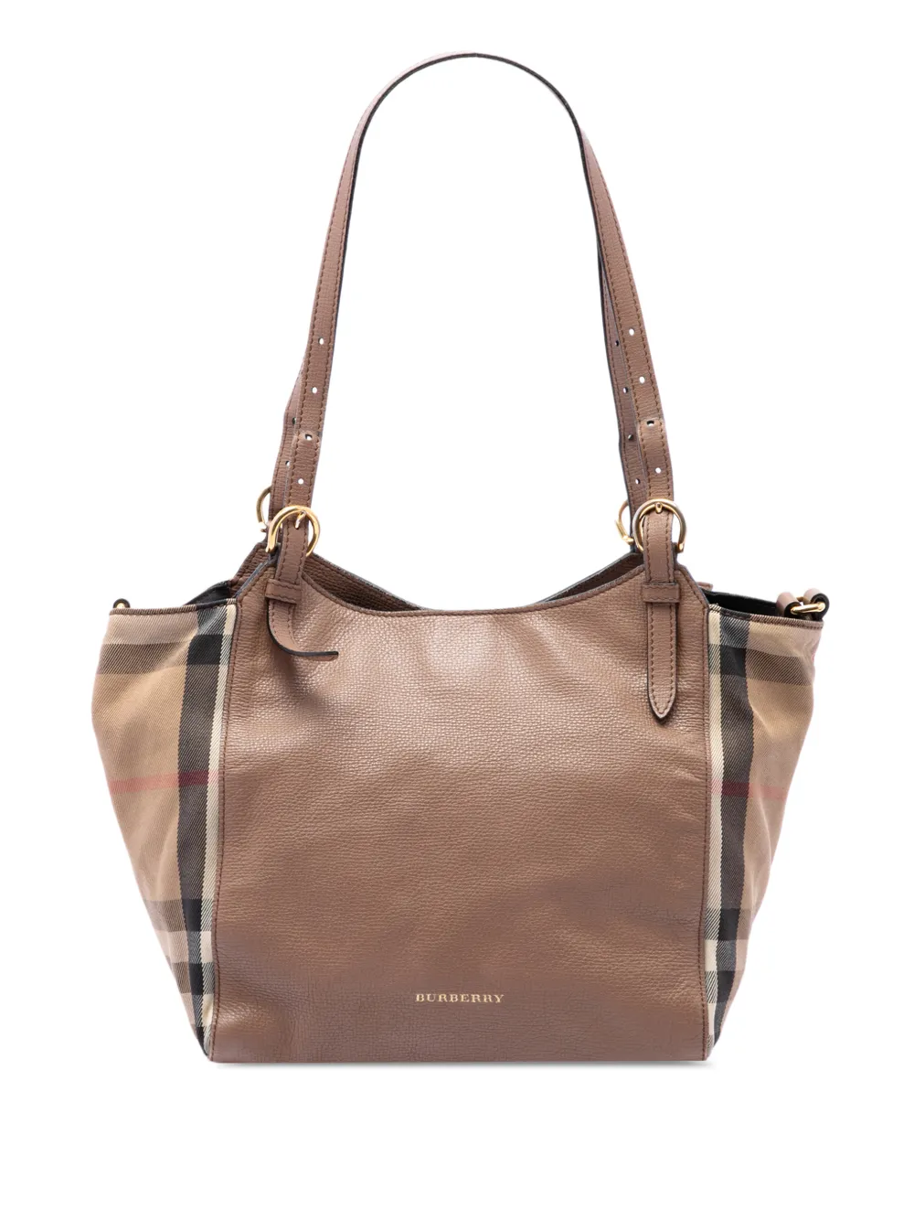 Burberry Pre-Owned sac cabas Canterbury à motif House Check (2000-2017) - Tons neutres Burberry Pre-Owned sac cabas Canterbury à motif House Check (2000-2017) - Tons neutres