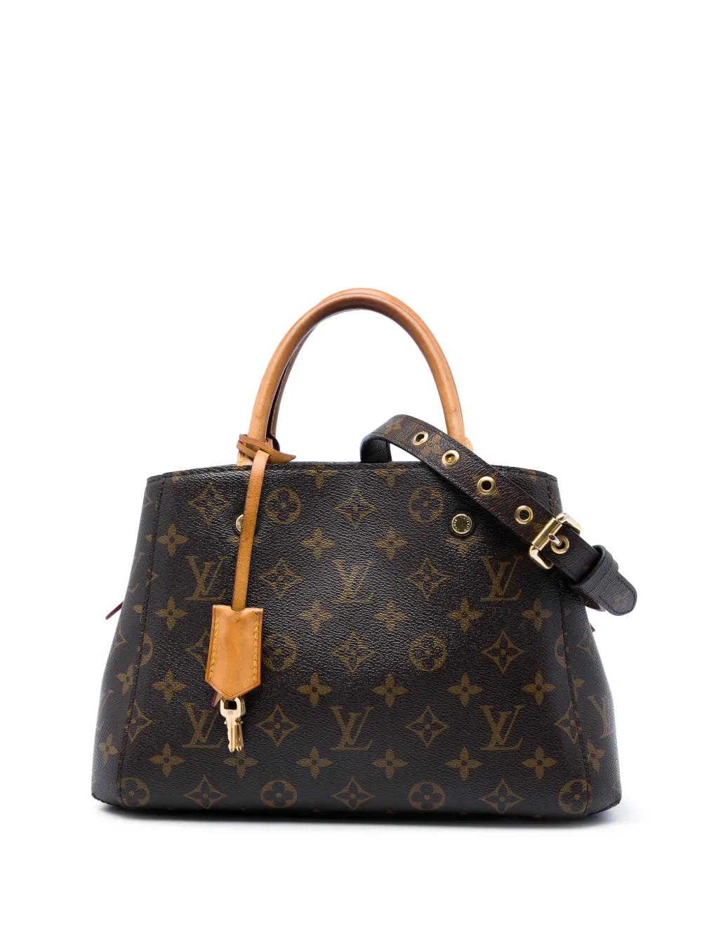 Louis Vuitton Pre-Owned 2014 Monogram Montaigne BB satchel - Braun