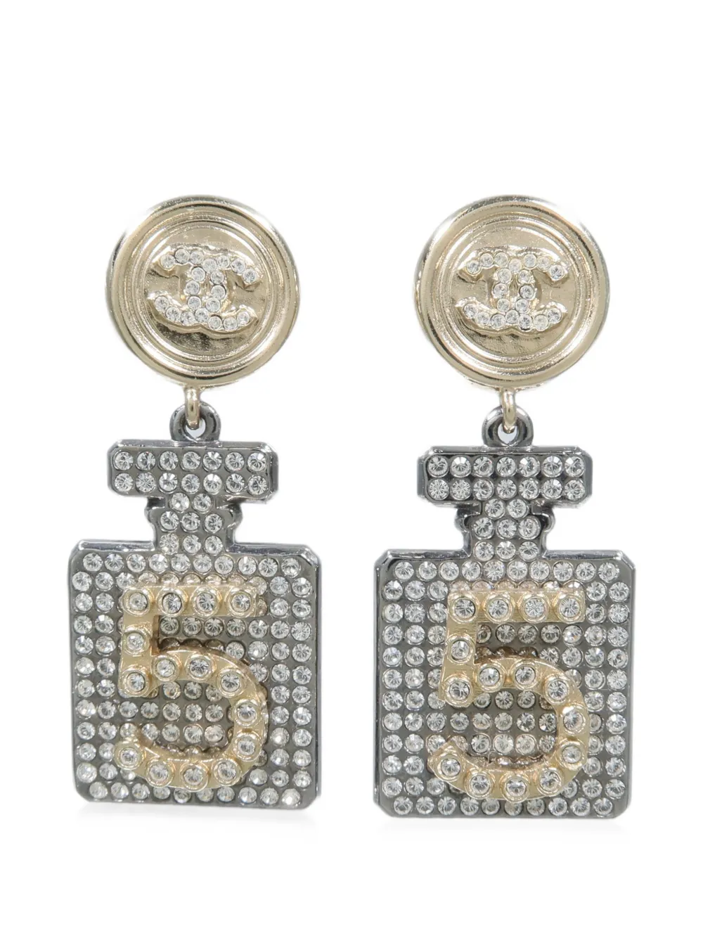 CHANEL Pre-Owned CC No. 5 earrings - Oro