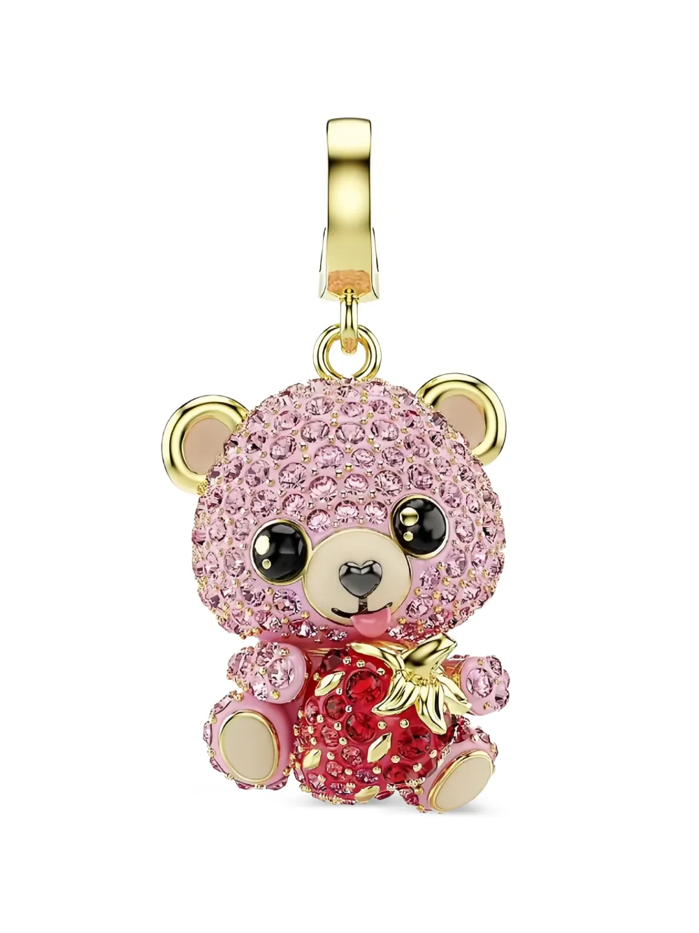 Swarovski Idyllia crystal-embellished bear keyring