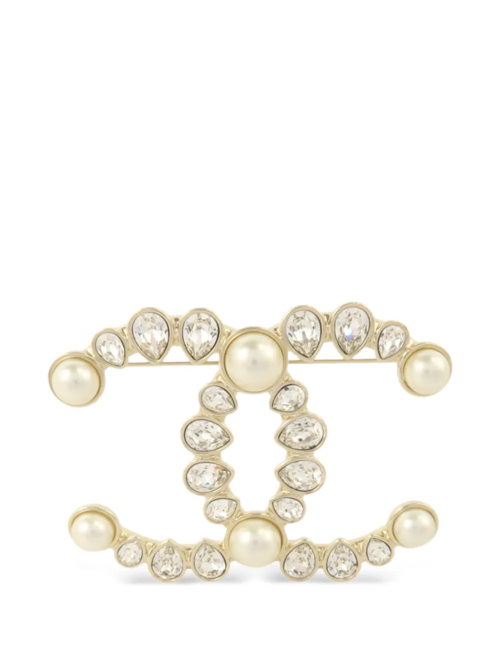 CHANEL Pre-Owned 2019 CC brooch - Oro