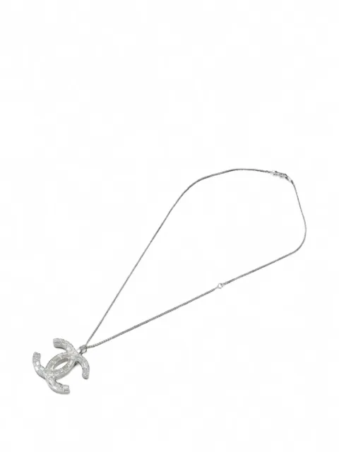 CHANEL Pre-Owned CC crystal necklace