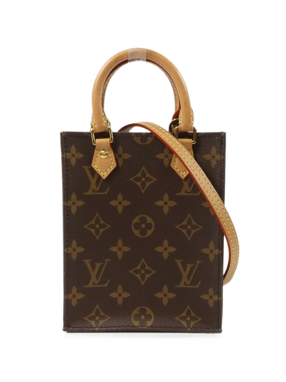 Louis Vuitton Pre-Owned Petit Sac Plat Monogram tote bag - Marrone