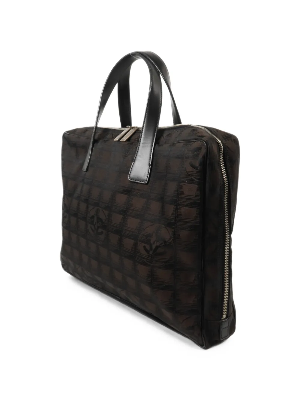 CHANEL Pre-Owned CC laptoptas met draaislot Zwart