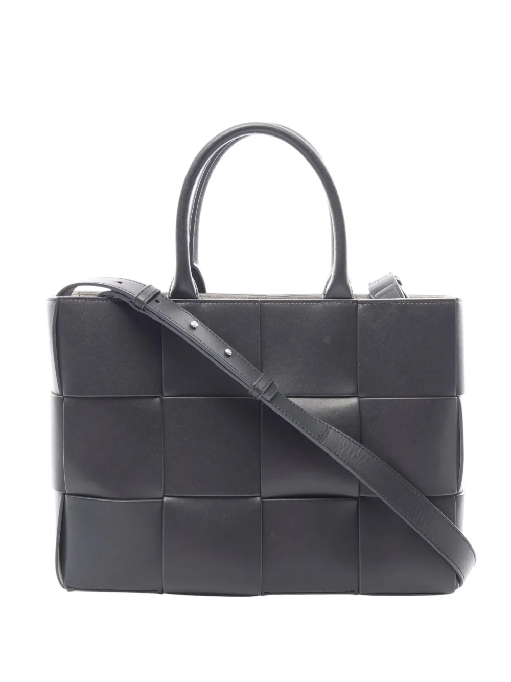 Bottega Veneta Pre-Owned petit sac cabas Arco Maxi Intrecciato (2012-2026) - Gris