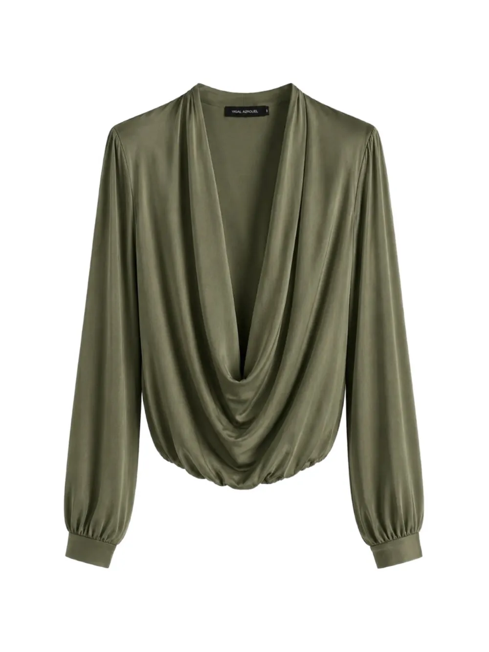 Yigal Azrouel Victoria draped blouse - Green