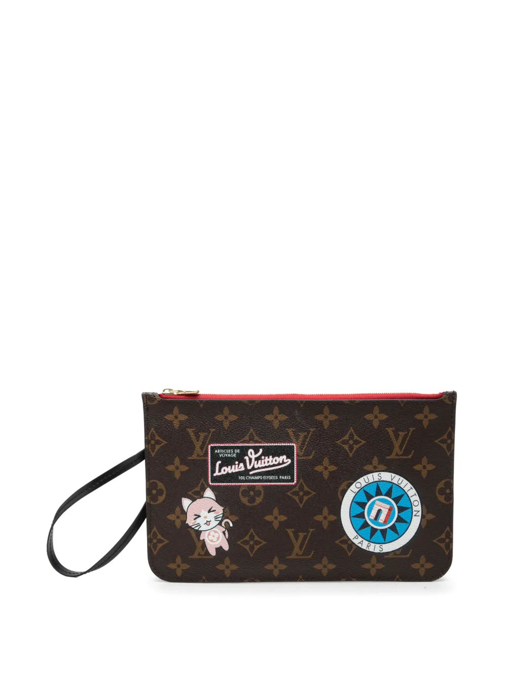 Louis Vuitton Pre-Owned pochette monogrammée Catogram Neverfull MM (2020) - Marron Louis Vuitton Pre-Owned pochette monogrammée Catogram Neverfull MM (2020) - Marron