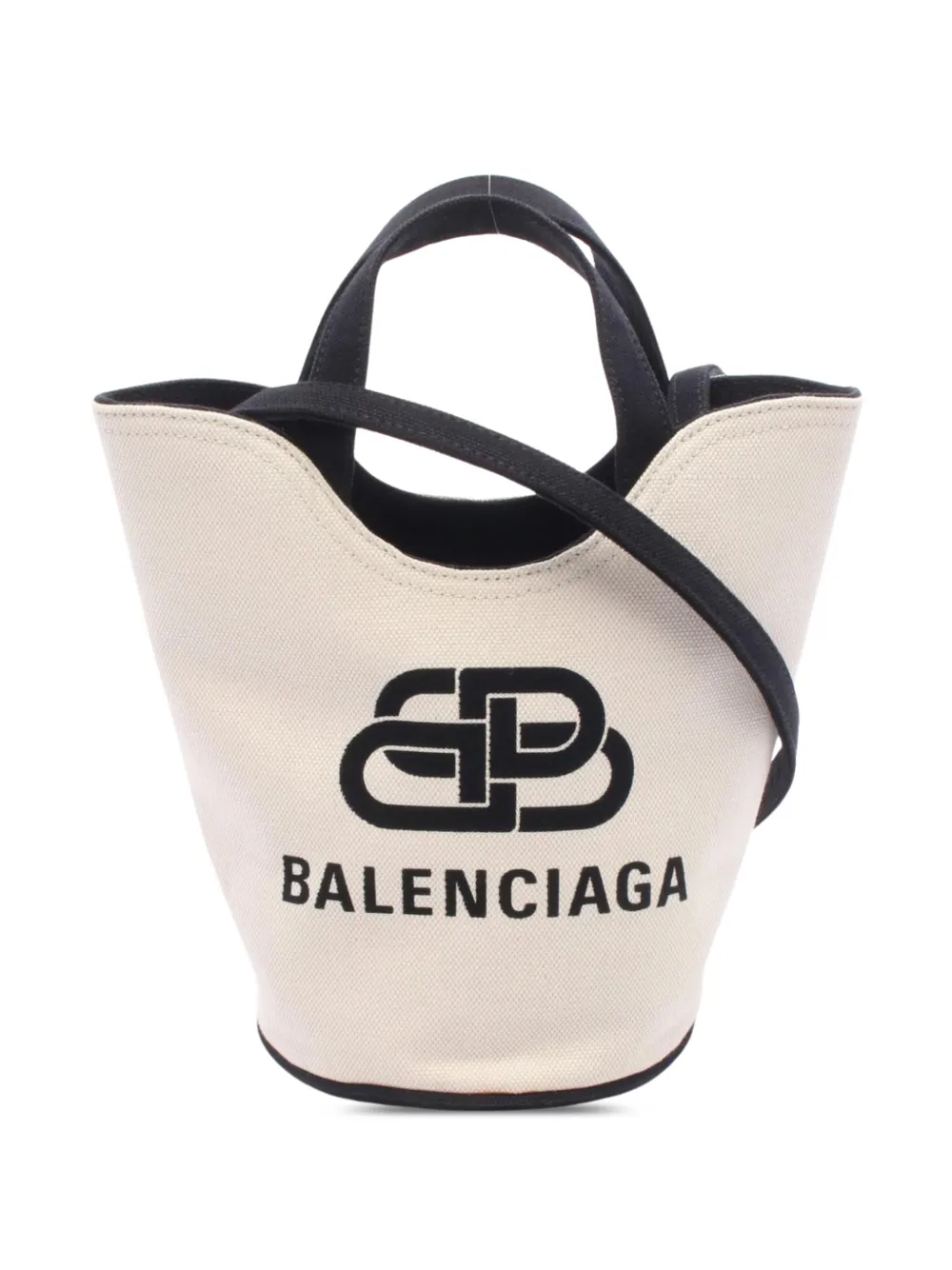Balenciaga Pre-Owned 2020-2026 Canvas Wave Tote XS satchel - Toni neutri