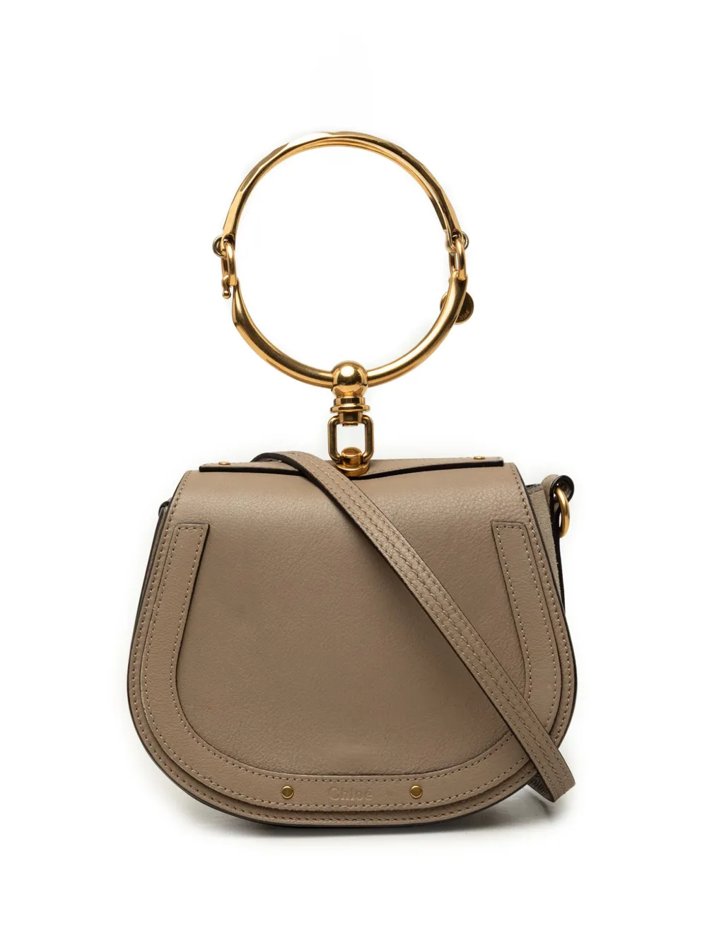 Chloé Pre-Owned 2018 Small Leather Nile Bracelet satchel - Grau