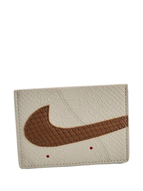 Nike AF1 snakeskin-effect card holder