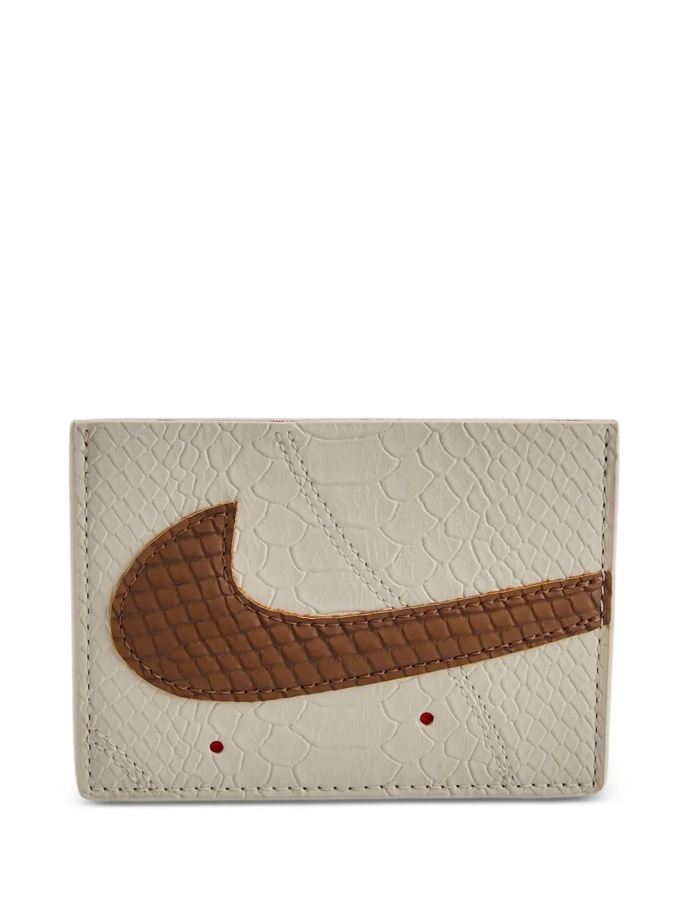 Nike AF1 snakeskin-effect card holder - Toni neutri