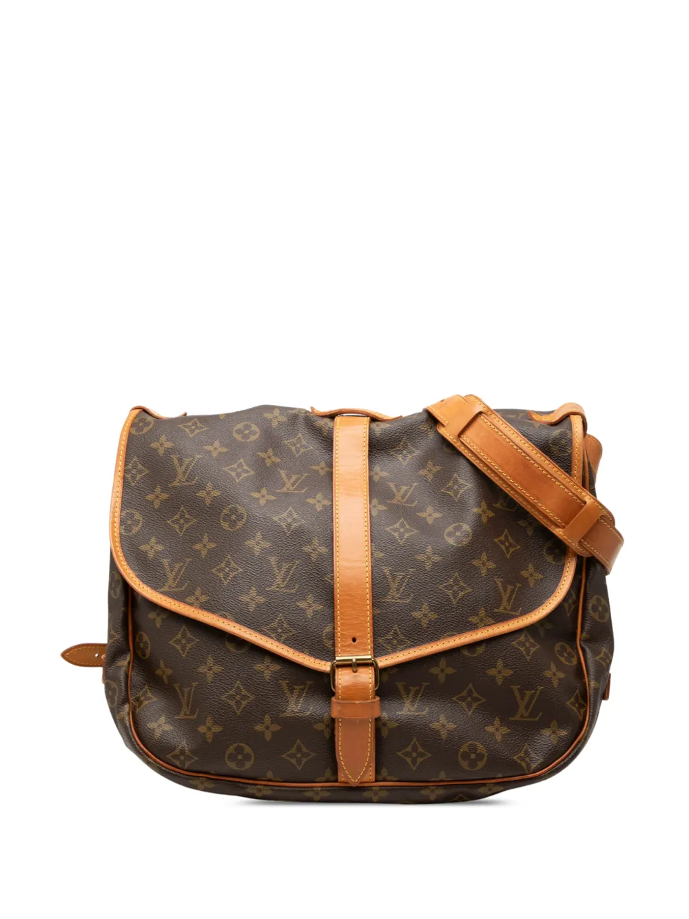 Louis Vuitton Pre-Owned 1990 Monogram Saumur 35 crossbody bag - Marrone