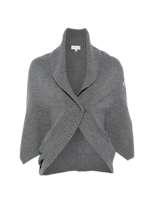 Moncler Vintage 2010s shawl collar logo-patch jacket