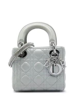 Christian Dior Pre-Owned 2018 Medium Metallic Lambskin Cannage