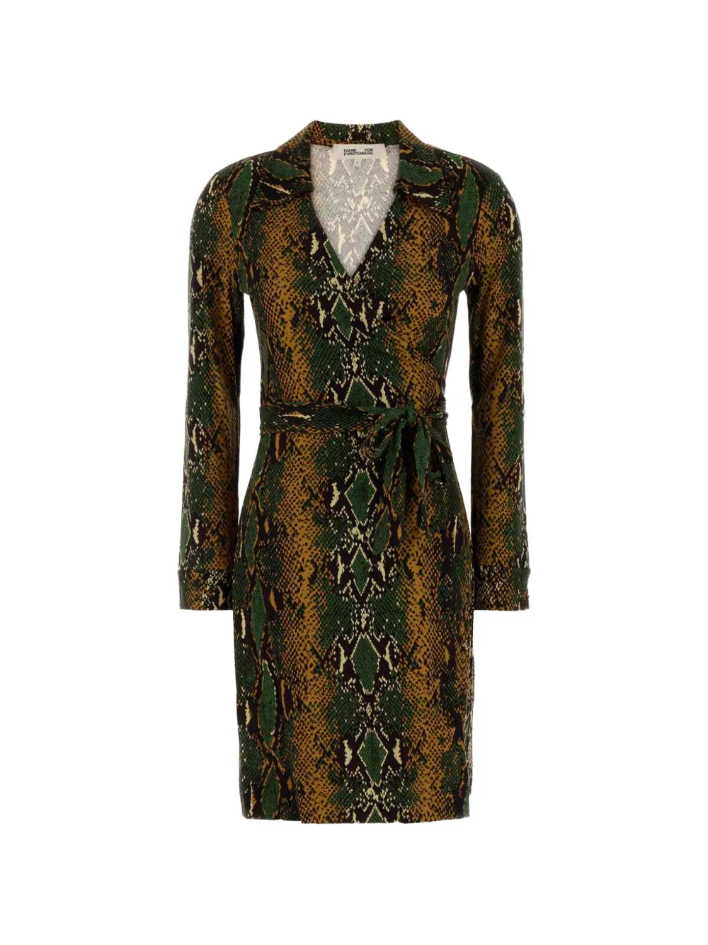 DVF Diane von Furstenberg Janne snakeskin-print mini dress