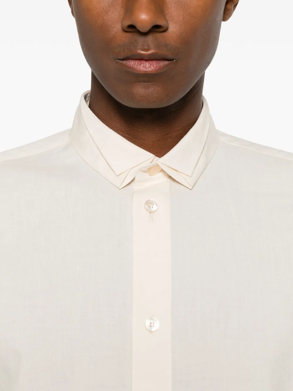 Homme Plissé Issey Miyake Overhemd met knoopsluiting Beige