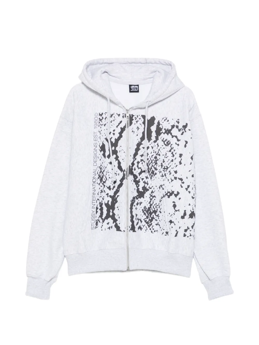 Stüssy Snakeskin zip-up hoodie - Grey