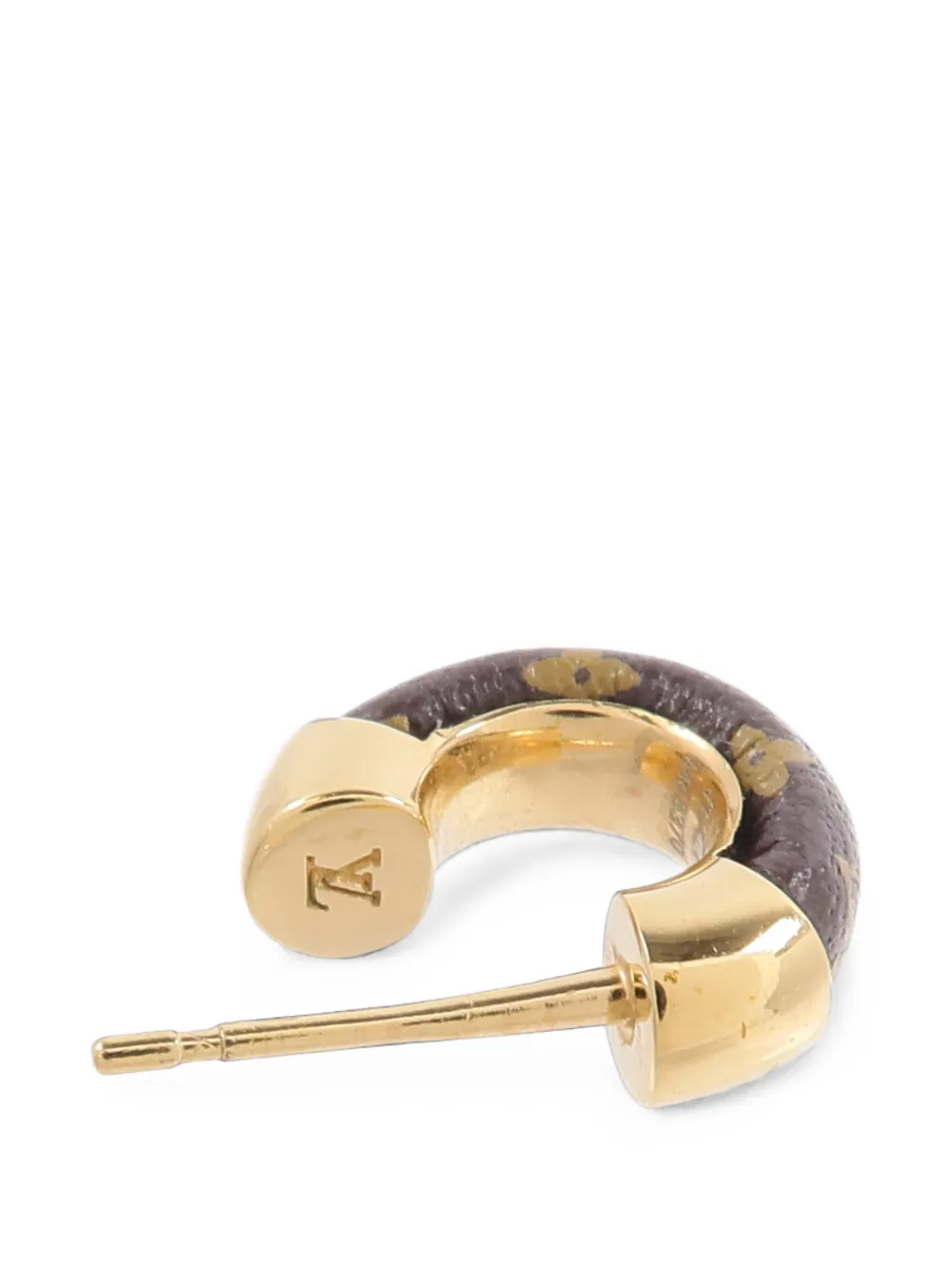 Louis Vuitton Pre-owned Monogram Wild LV Hoop Earrings in Gold, view 5