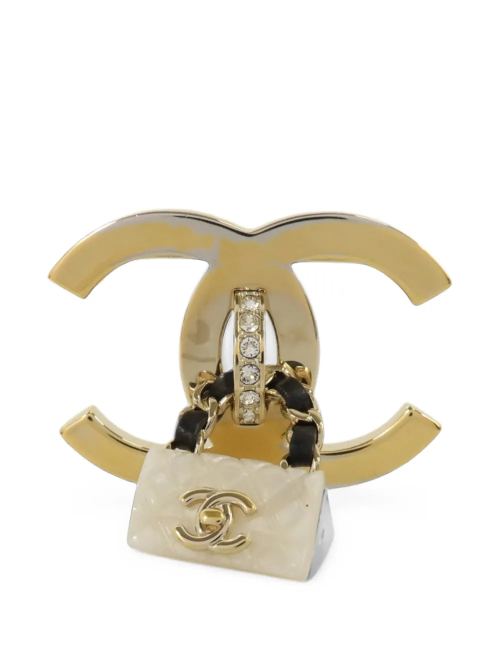 CHANEL Pre-Owned broche à breloque CC - Or
