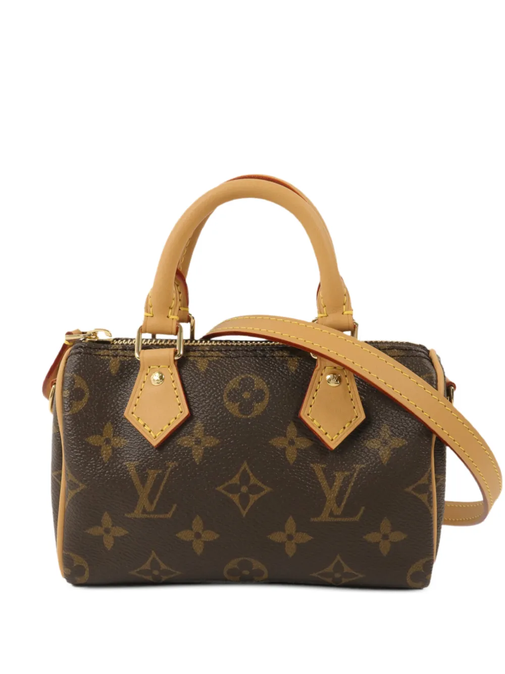 Louis Vuitton Pre-Owned Monogram Nano Speedy shoulder bag - Marrone